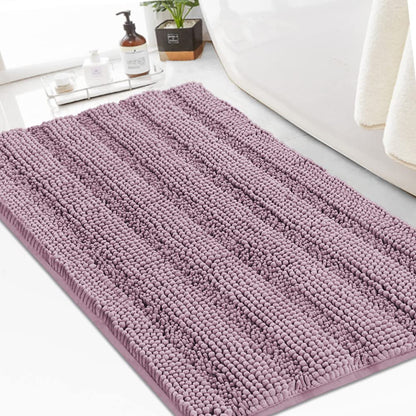 Turquoize Bathroom Runner Rug 17"x47", Soft Absorbent Chenille Bath Rug