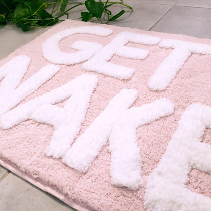 New Mungo Get Naked Bath Mat Pink - Blush Bathroom Rugs - Bath Mat - 31" x 20"