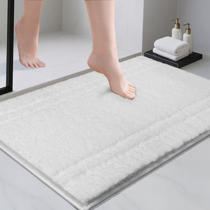 PURRUGS Bathroom Runner Rug, Bath Mat, 24" x 60", Beige