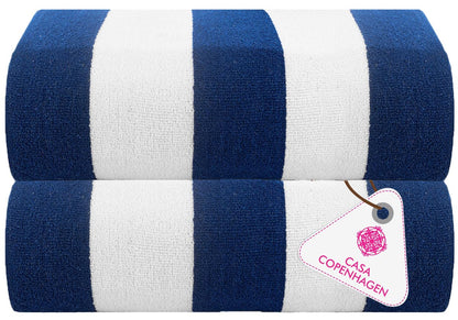 CASA COPENHAGEN Solitaire 6 Pieces Towel Set- Midnight Black, 600 GSM 2 Bath Towel 2 Hand Towel 2 Washcloth, Designed in Denmark Made of Soft Egyptian Cotton for Bathroom, Kitchen & Shower