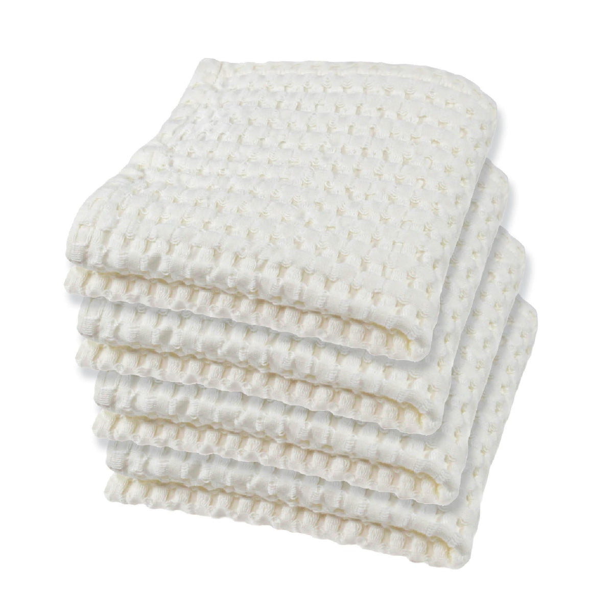 GILDEN TREE Waffle Hand Towels for Bathroom Quick Dry Large Luxury Lint Free Super Absorbent Cotton Hand Towels Set of 2, Modern Style (Cream)
