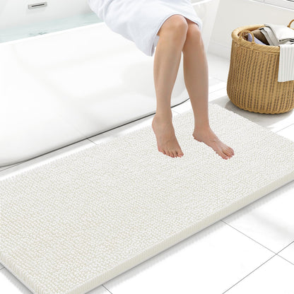 Arotive Bathroom Rugs 24x16, Soft Absorbent Shaggy Chenille Bath Rugs
