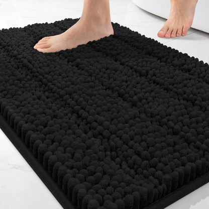Bcoimo Bath Rug Mat,48x24 High Absorbent Latte Long Bathroom Runner Rugs