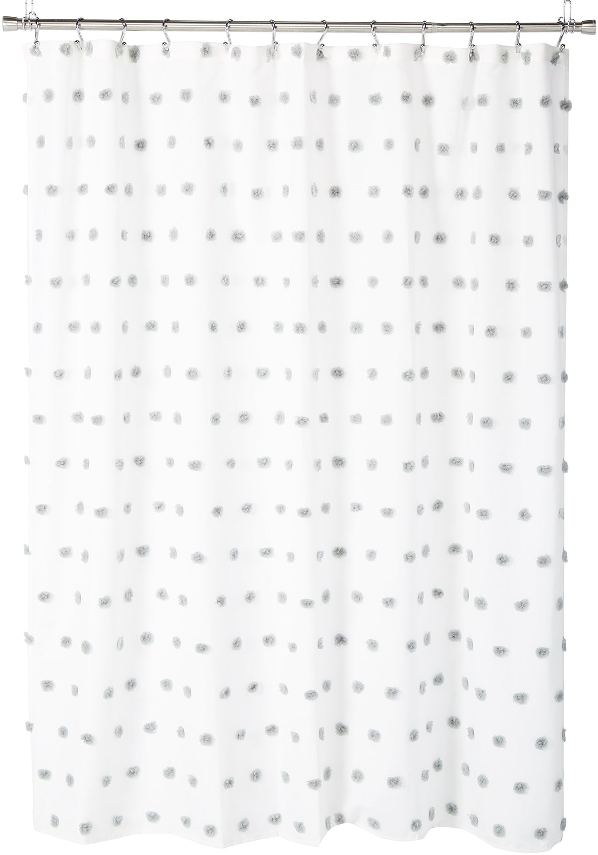 Madison Park Sophie Shower Curtain for Bathroom, 72 x 72, Black