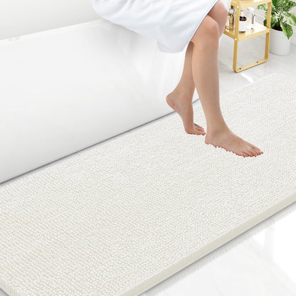 Arotive Bathroom Rugs 24x16, Soft Absorbent Shaggy Chenille Bath Rugs