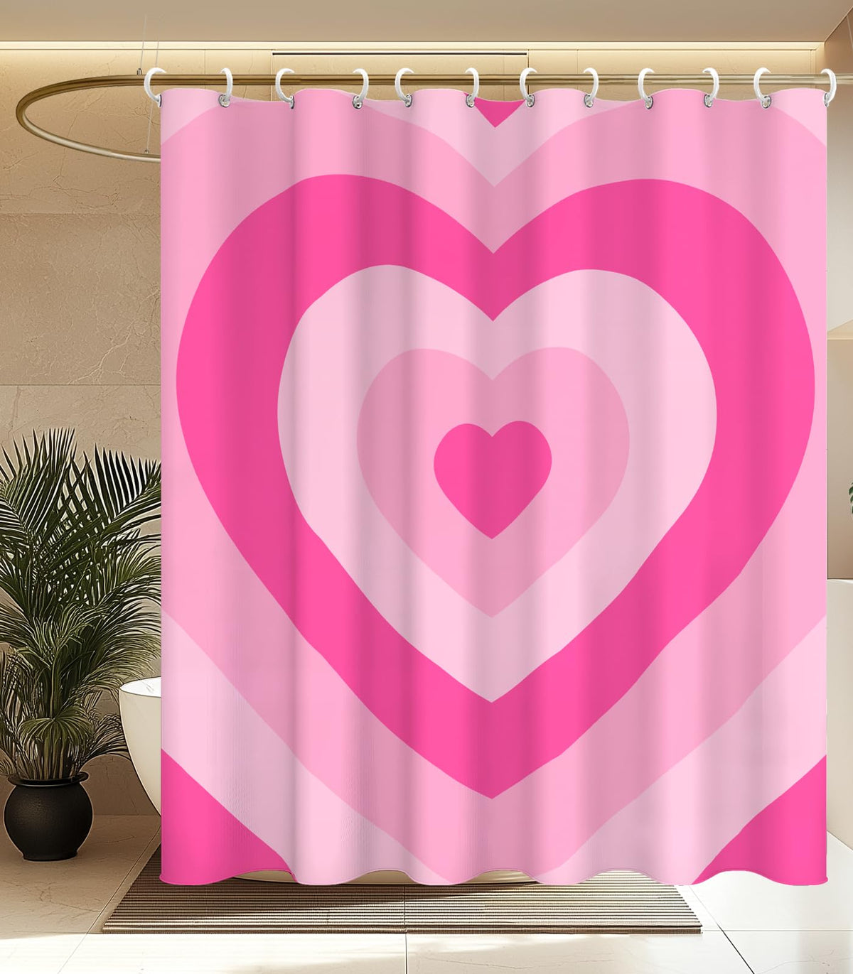 MAMUSE Shower Curtain for Bathroom - Cute Aesthetic Decorative Modern Girly Unique Girls Design Pretty Women Waterproof Fabric Cloth Cortinas de Baño Bathtub 72 x 72 Inch, Leopard Print