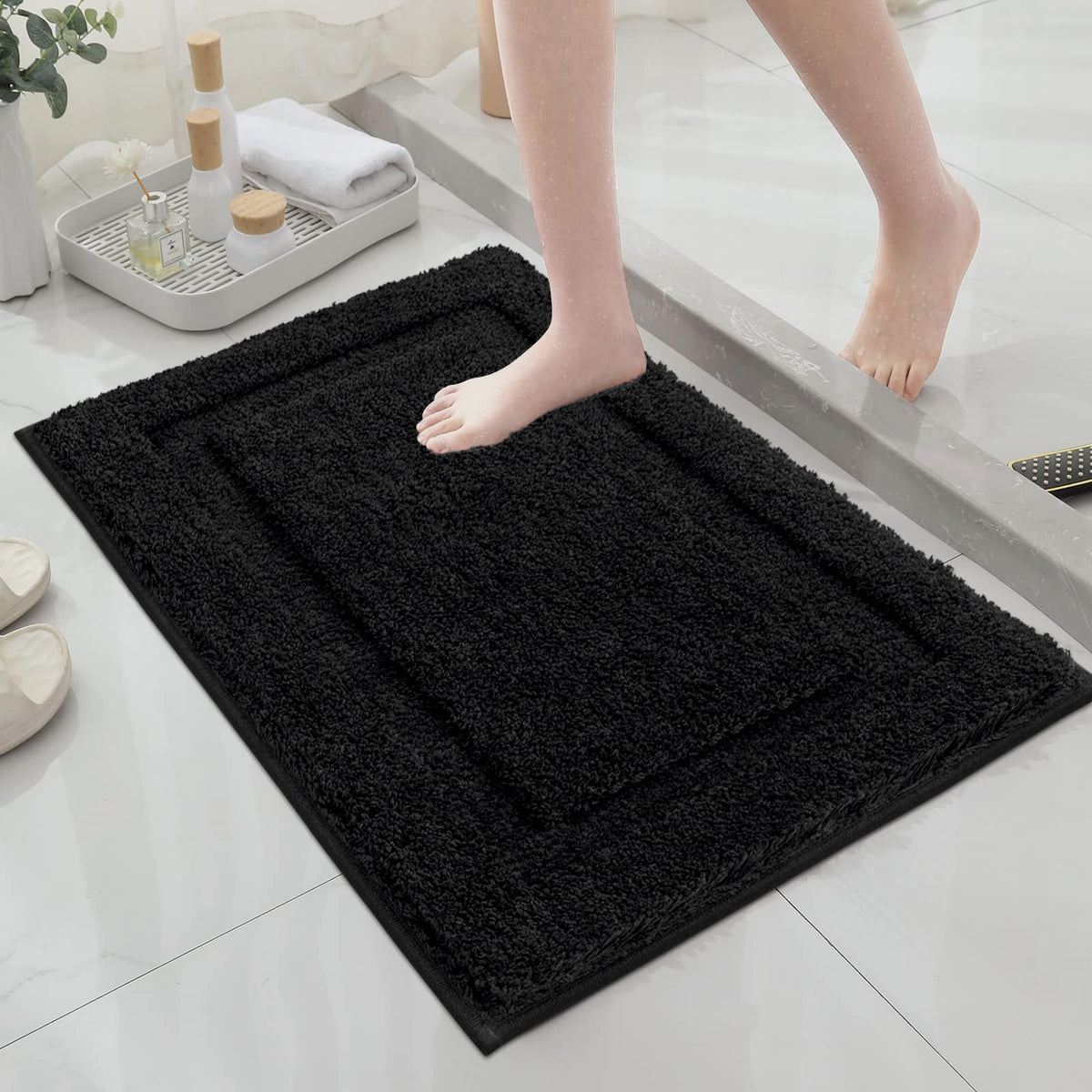 SHACOS Extra Soft Large Long Bathroom Runner Rug 60x24, White