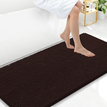 Arotive Bathroom Rugs 24x16, Soft Absorbent Shaggy Chenille Bath Rugs