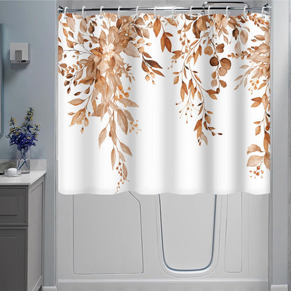 Blue and Green Eucalyptus Shower Window Curtain 40x36 Inch