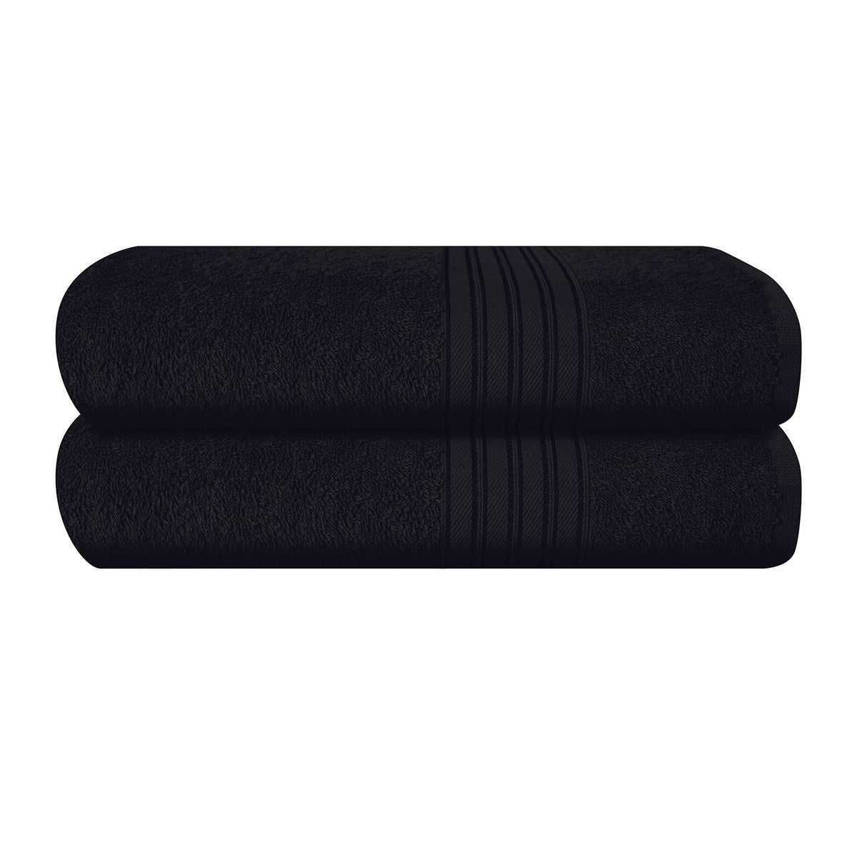 BOUTIQUO 6 Pack Cotton Towel Set, Contains 2 Bath Towels 28x55 inch, 2 Hand Towels 16x24 inch & 2 Wash Coths 12x12 inch, Ideal Everyday use, Ultra Soft Compact & Lightweight - Purple