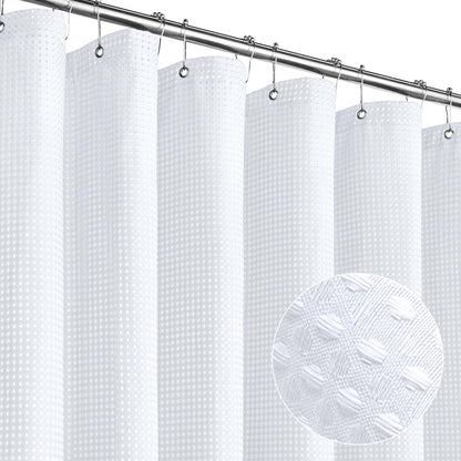 Sage Green Luxury Heavyweight Textured Fabric Shower Curtain Hotel,72x72