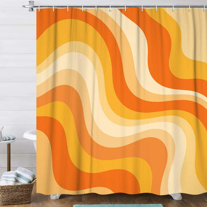 Bondjos Abstract Sage Green Shower Curtain,Boho Modern Geometric Line Art Decor,Abstract Minimalist Farmhouse Style Shower Curtain for Bathroom，Waterproof Polyester Fabric Bathroom Curtain,72x72 Inch