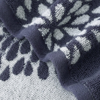 Pidada Hydrangea Floral Cotton Hand Towels Set of 4