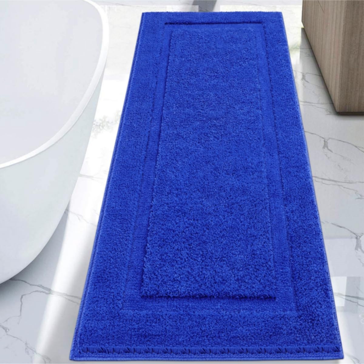 SHACOS Extra Soft Large Long Bathroom Runner Rug 60x24, White