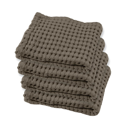 GILDEN TREE Waffle Hand Towels for Bathroom Quick Dry Large Luxury Lint Free Super Absorbent Cotton Hand Towels Set of 2, Modern Style (Cream)