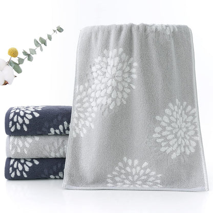 Pidada Hydrangea Floral Cotton Hand Towels Set of 4