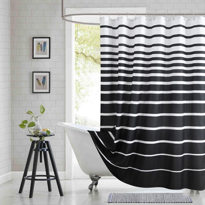 Fabric Shower Curtain, Blue Shower Curtain, Plolyester Ombre Shower Curtains for Bathroom, Modern Decorative Bathroom Curtains, 72" W x 72" H