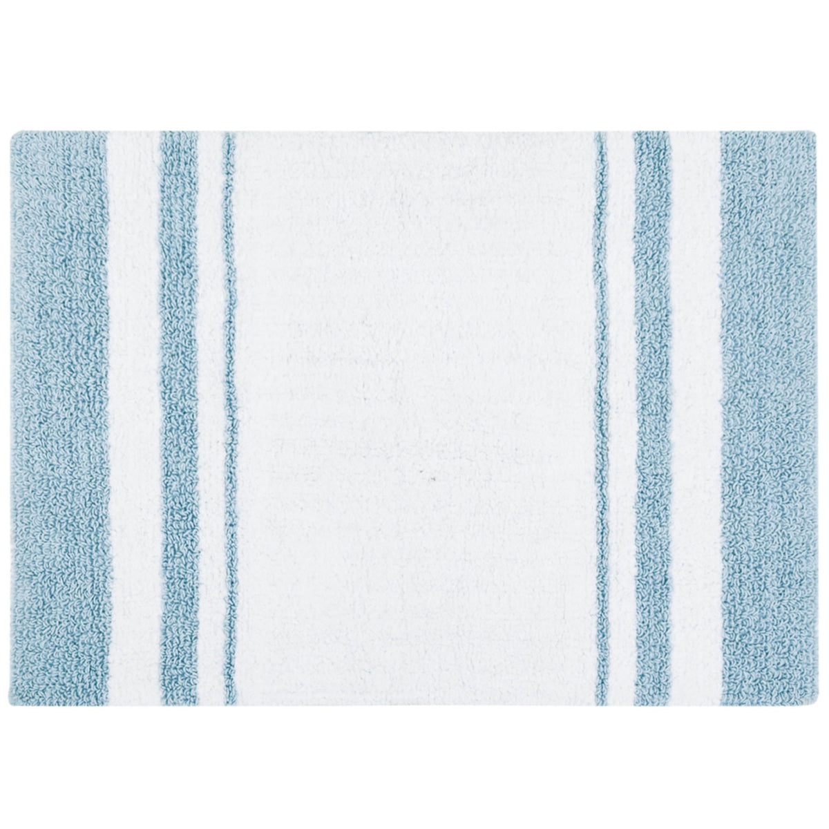 Madison Park Reversible Spa Rug 100%-Cotton Striped Ultra Soft Water Fast Bath Non-Slip Absorbent Quick Dry Mats for Tub, Shower Room, and Bathroom, 20x30, Taupe (Pack of 1)