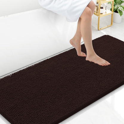 Arotive Bathroom Rugs 24x16, Soft Absorbent Shaggy Chenille Bath Rugs