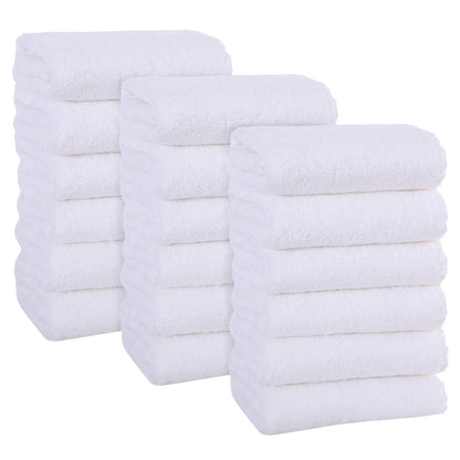 MOONQUEEN 6 Pack Premium Hand Towels - Quick Drying - Microfiber Coral Velvet Highly Absorbent Towels - Multipurpose Use as Hotel, Bathroom, Shower, Spa, Hand Towel 16 x 28 inches (Brown)