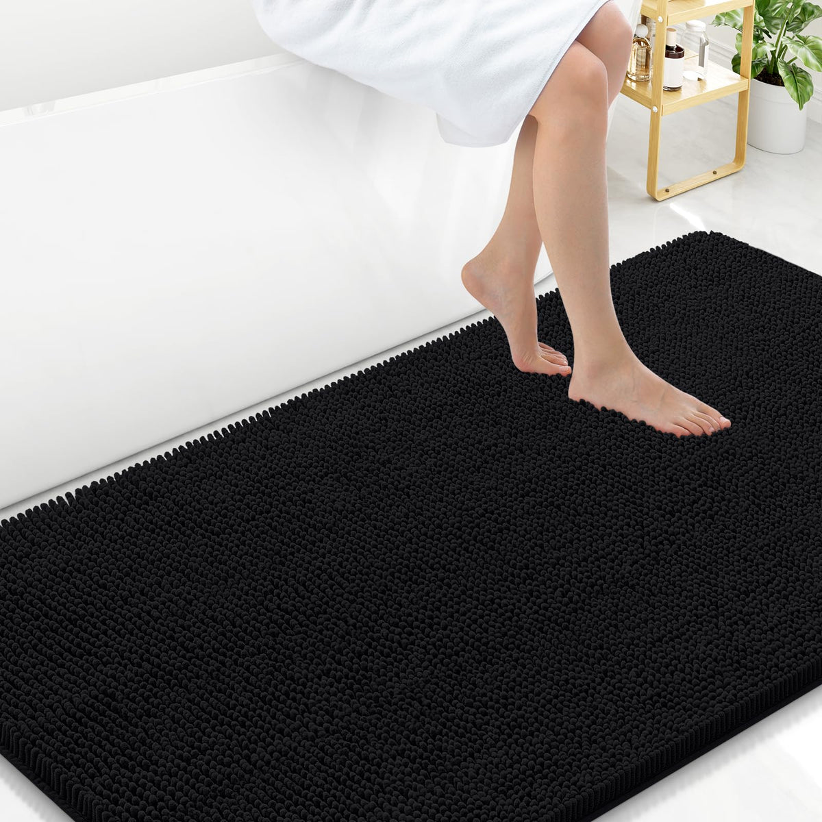 Arotive Bathroom Rugs 24x16, Soft Absorbent Shaggy Chenille Bath Rugs