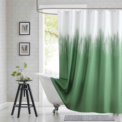 Fabric Shower Curtain, Blue Shower Curtain, Plolyester Ombre Shower Curtains for Bathroom, Modern Decorative Bathroom Curtains, 72" W x 72" H