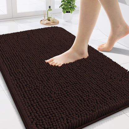 Arotive Bathroom Rugs 24x16, Soft Absorbent Shaggy Chenille Bath Rugs