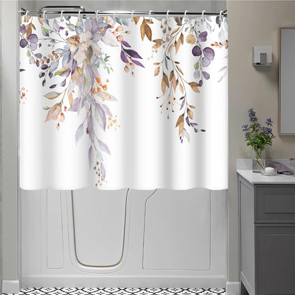Blue and Green Eucalyptus Shower Window Curtain 40x36 Inch