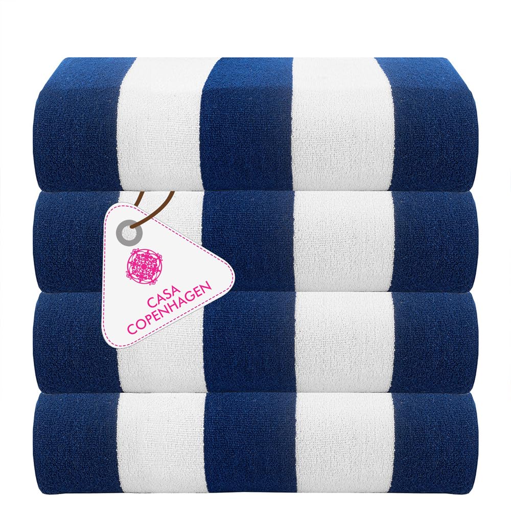 CASA COPENHAGEN Solitaire 6 Pieces Towel Set- Midnight Black, 600 GSM 2 Bath Towel 2 Hand Towel 2 Washcloth, Designed in Denmark Made of Soft Egyptian Cotton for Bathroom, Kitchen & Shower