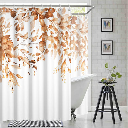 Blue and Green Eucalyptus Shower Window Curtain 40x36 Inch