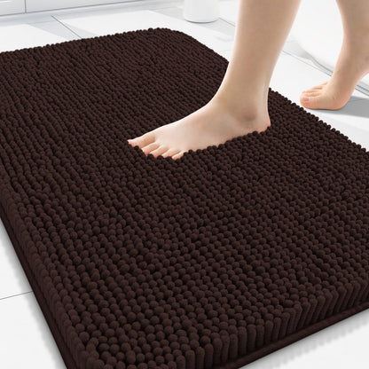 Arotive Bathroom Rugs 24x16, Soft Absorbent Shaggy Chenille Bath Rugs