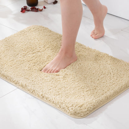 MIULEE Dark Purple Bathroom Rugs Soft Small Microfiber Bath Mat 16x24 Inch