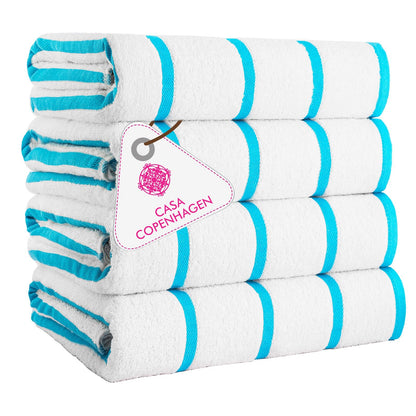 CASA COPENHAGEN Solitaire 6 Pieces Towel Set- Midnight Black, 600 GSM 2 Bath Towel 2 Hand Towel 2 Washcloth, Designed in Denmark Made of Soft Egyptian Cotton for Bathroom, Kitchen & Shower