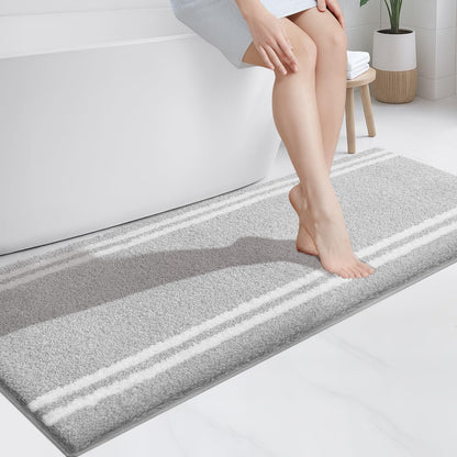 PURRUGS Bathroom Runner Rug, Bath Mat, 24" x 60", Beige