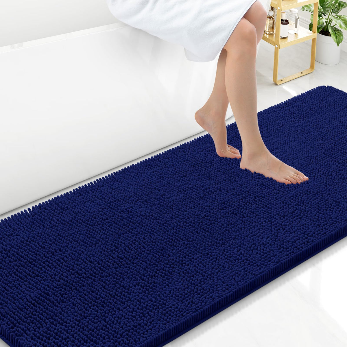 Arotive Bathroom Rugs 24x16, Soft Absorbent Shaggy Chenille Bath Rugs
