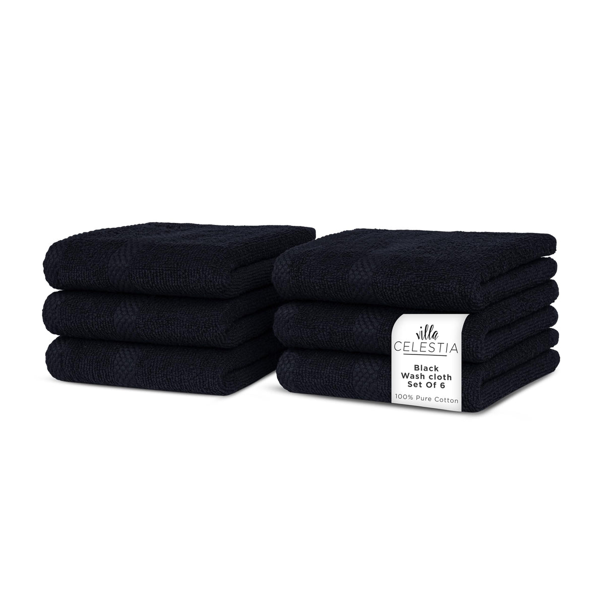 Villa Celestia 100% Cotton Bath Towel Set of 18-4 Bath Towels, 6 Hand Towels, 8 Wash Cloths, Sustainable, Soft, Highly Absorbent, Combed Cotton 18 Piece Set for Hotels, Spa, Bathroom, Dorm, Blue