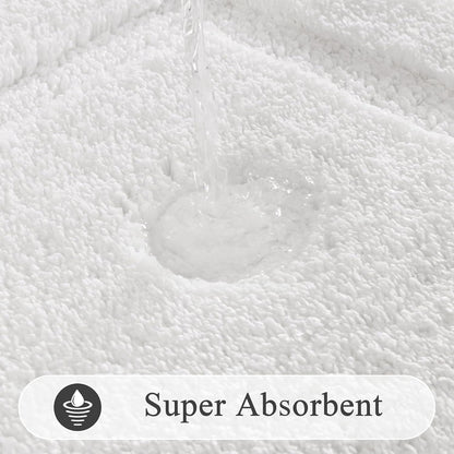 SHACOS Extra Soft Large Long Bathroom Runner Rug 60x24, White