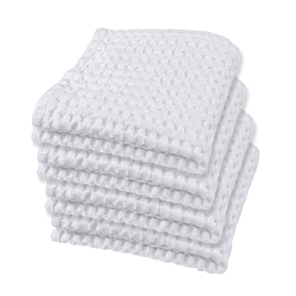 GILDEN TREE Waffle Hand Towels for Bathroom Quick Dry Large Luxury Lint Free Super Absorbent Cotton Hand Towels Set of 2, Modern Style (Cream)