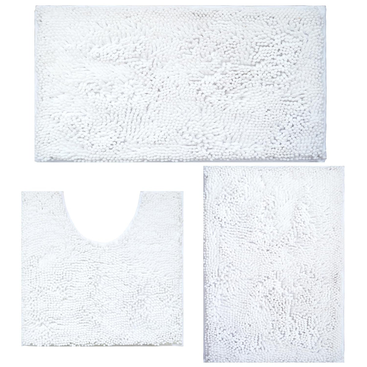 Bathroom Rugs Sets 3 Piece Non Slip,Bath Rugs with PVC Backing Bath Carpet,Bathroom Rug Washable,Absorbent,Plush Carpet Mats,Bath Mats for Bedroom, Kitchen,Tub,Home Decor (Turquoise)