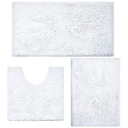 Bathroom Rugs Sets 3 Piece Non Slip,Bath Rugs with PVC Backing Bath Carpet,Bathroom Rug Washable,Absorbent,Plush Carpet Mats,Bath Mats for Bedroom, Kitchen,Tub,Home Decor (Turquoise)
