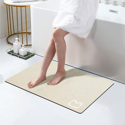 RUERYA Grey Long Bathroom Rugs Large Stone Bath Mats for Bathroom,15.7"x47"