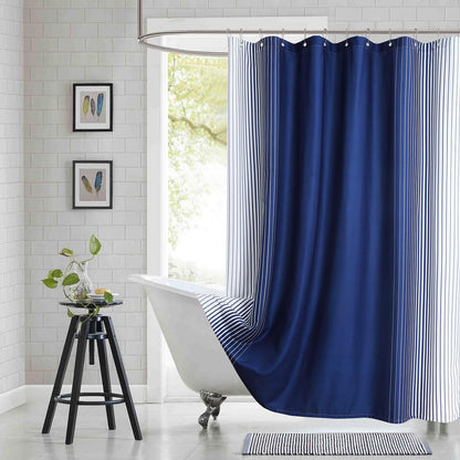 Fabric Shower Curtain, Blue Shower Curtain, Plolyester Ombre Shower Curtains for Bathroom, Modern Decorative Bathroom Curtains, 72" W x 72" H