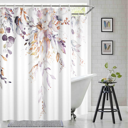 Blue and Green Eucalyptus Shower Window Curtain 40x36 Inch