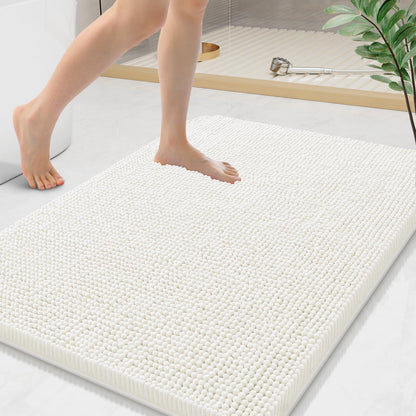 Arotive Bathroom Rugs 24x16, Soft Absorbent Shaggy Chenille Bath Rugs