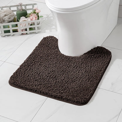MIULEE Dark Purple Bathroom Rugs Soft Small Microfiber Bath Mat 16x24 Inch