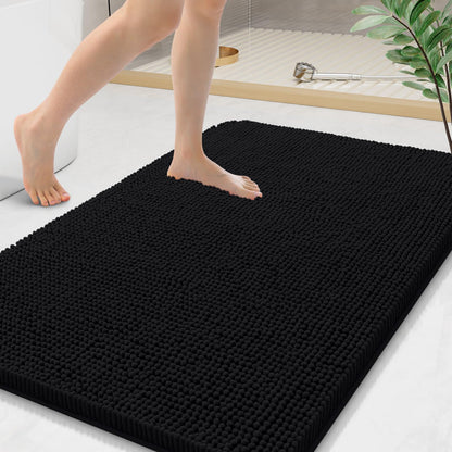 Arotive Bathroom Rugs 24x16, Soft Absorbent Shaggy Chenille Bath Rugs