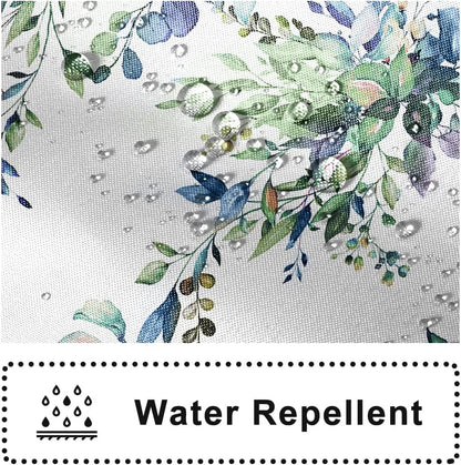 Blue and Green Eucalyptus Shower Window Curtain 40x36 Inch