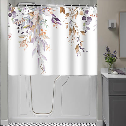 Blue and Green Eucalyptus Shower Window Curtain 40x36 Inch
