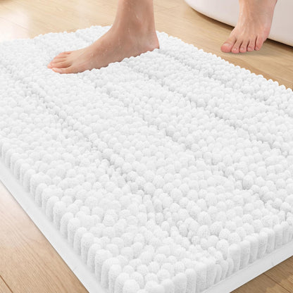 Bcoimo Bath Rug Mat,48x24 High Absorbent Latte Long Bathroom Runner Rugs