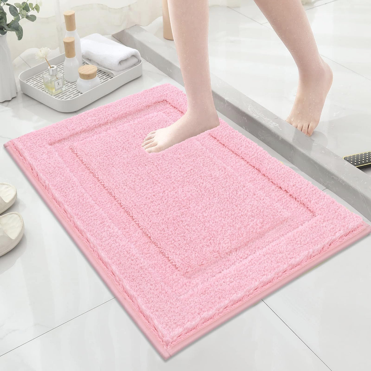 SHACOS Extra Soft Large Long Bathroom Runner Rug 60x24, White